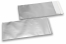 Zilver gekleurde mat metallic folie enveloppen - 110 x 220 mm | Enveloppenland.nl