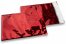 Rood holografisch folie enveloppen gekleurd metallic - 162 x 229 mm | Enveloppenland.nl