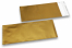 Goud gekleurde mat metallic folie enveloppen - 110 x 220 mm | Enveloppenland.nl