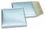 Luchtkussen enveloppen ECO metallic - ijsblauw 165 x 165 mm | Enveloppenland.nl