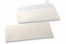 Wit gekleurde enveloppen parelmoer - 110 x 220 mm | Enveloppenland.nl