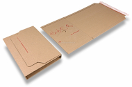 Boekverpakking Multistar wordt plat aangeleverd - bruin | Enveloppenland.nl