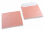 Babyroze gekleurde enveloppen parelmoer - 155 x 155 mm | Enveloppenland.nl