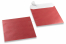 Rood gekleurde enveloppen parelmoer - 170 x 170 mm | Enveloppenland.nl