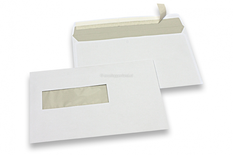 Vensterenveloppen laserprinter, 156 x 220 mm (EA5), venster links, gewicht per stuk ca. 6 gr., venster (40 x 110 mm) positie 20 mm van links en 66 mm van onder.