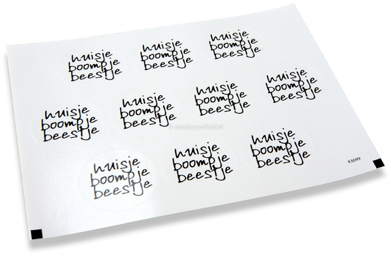 Sluitzegels party - huisje boompje beestje