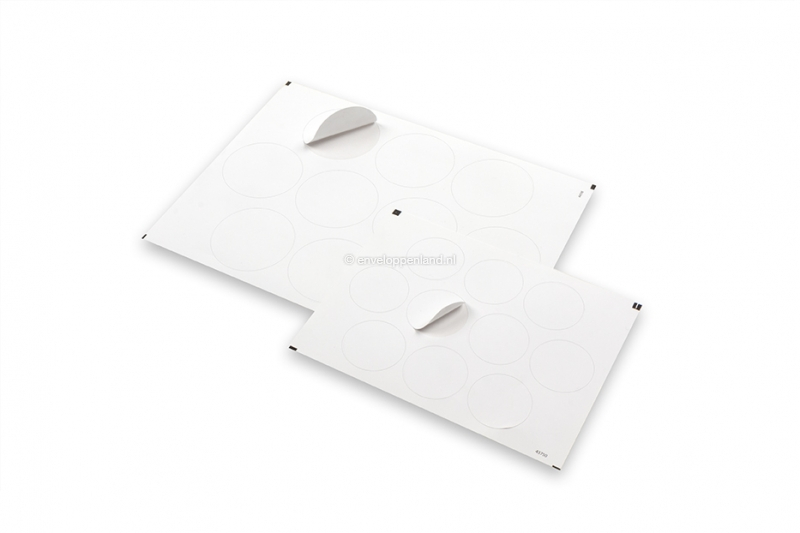 Sluitzegels voor laserprinters blanco