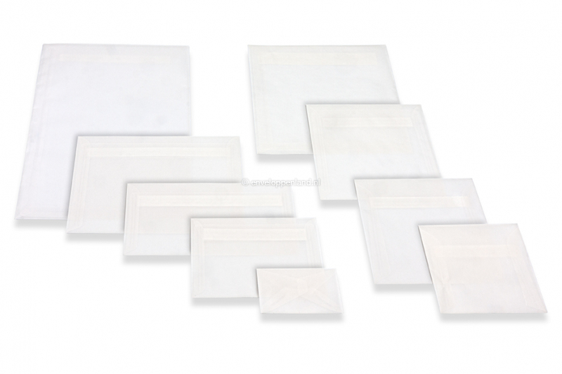 Transparante enveloppen wit compilatie