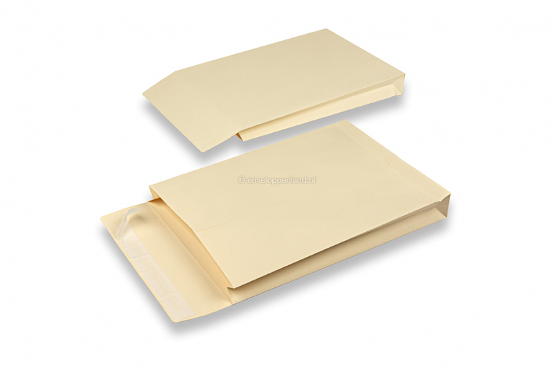 Monsterzak enveloppen blokbodem - 229 x 324 x 40 mm, creme