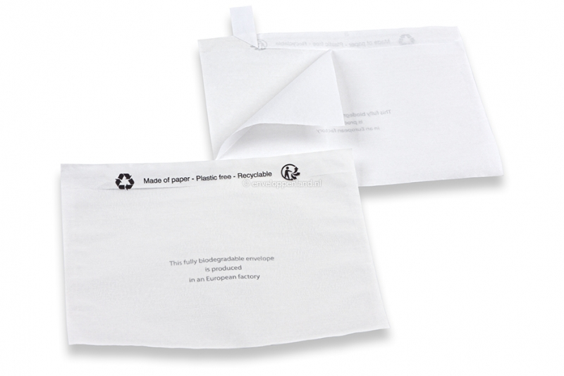 Paklijstenveloppen papier - 120 x 162 mm blanco