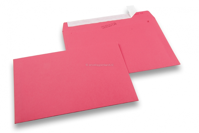 162 x 229 mm - Roze gekleurde papieren enveloppen 