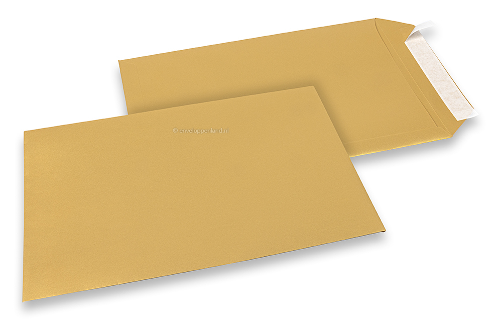 229 x 324 mm - Goud metallic gekleurde papieren enveloppen