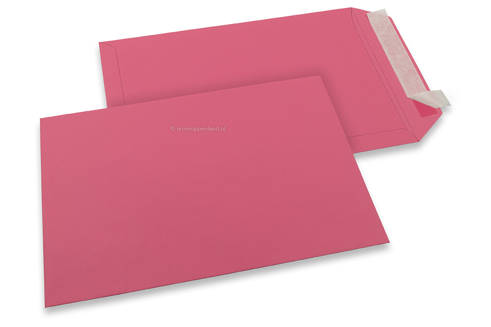 229 x 324 mm - Roze gekleurde papieren enveloppen 