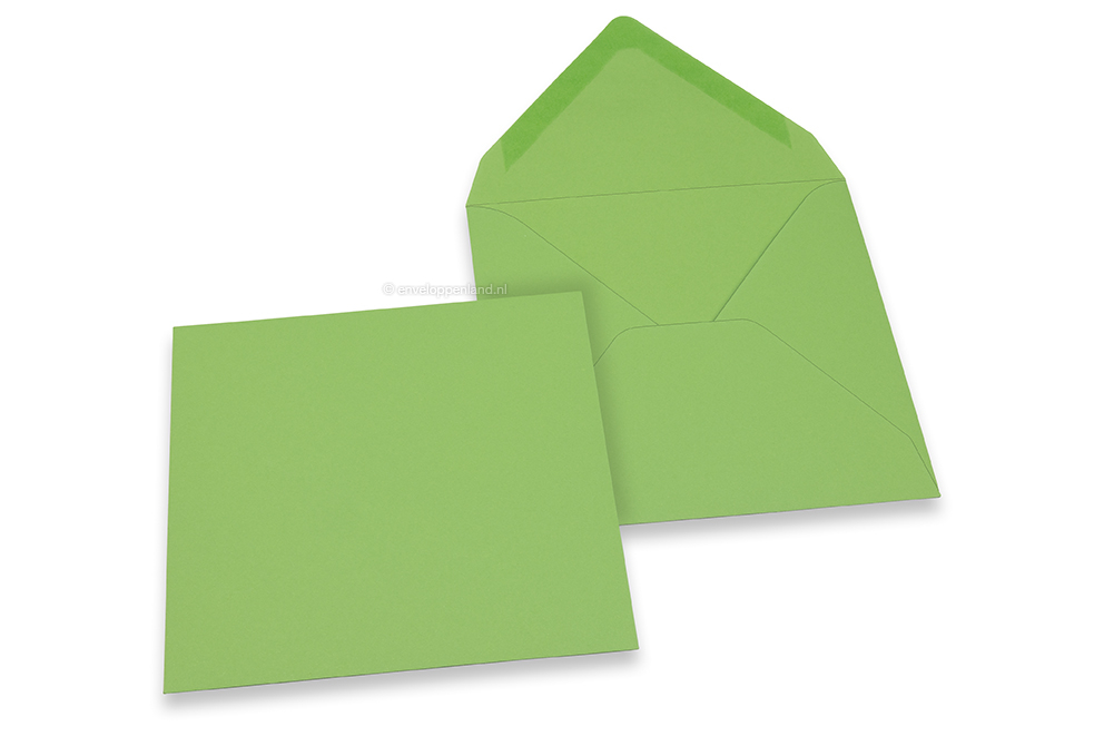 duidelijk grip Aannemer Enveloppen - Groen - Vierkant | Enveloppenland.nl
