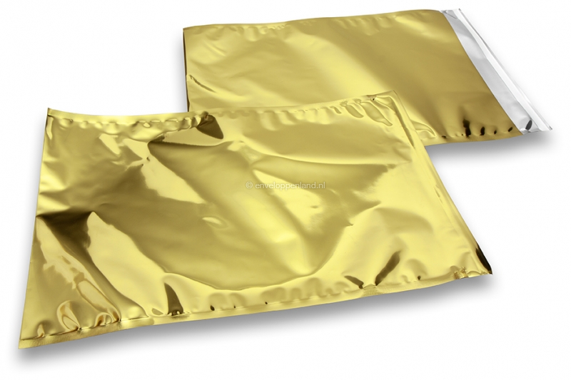 Goud gekleurde metallic folie enveloppen - 229 x 324 mm