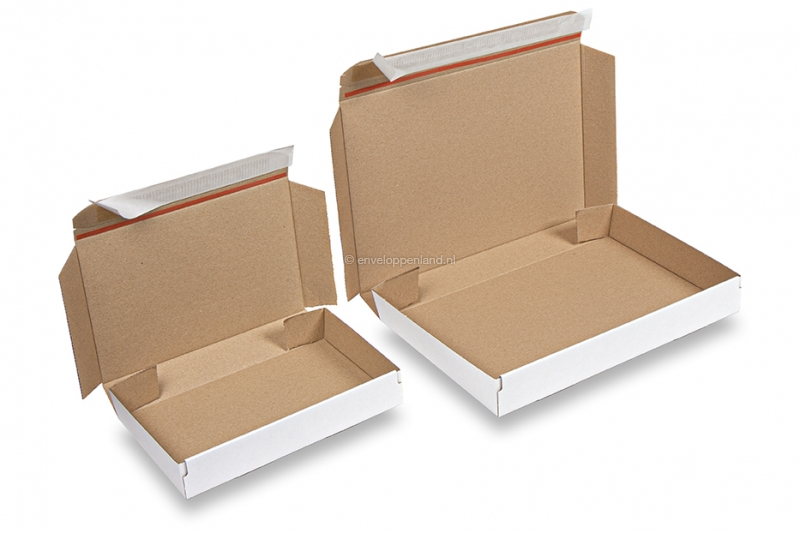 Postdozen zelfklevend wit