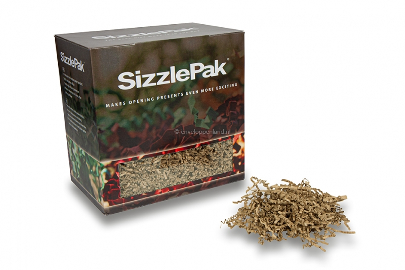 Opvulmateriaal SizzlePak - Bruin kraft (naturel) (1.25 kg), 100 grams papier