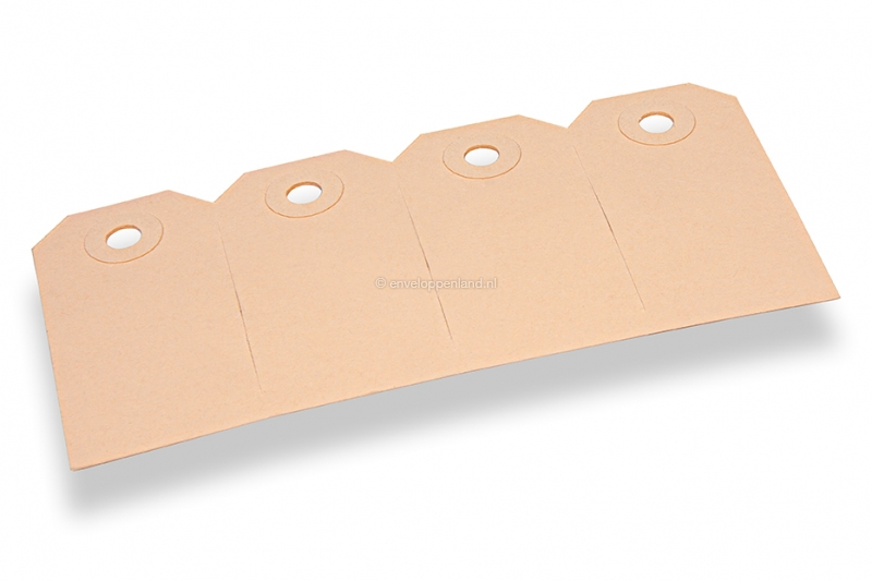 Kartonnen labels - Bruin 35 x 70 mm