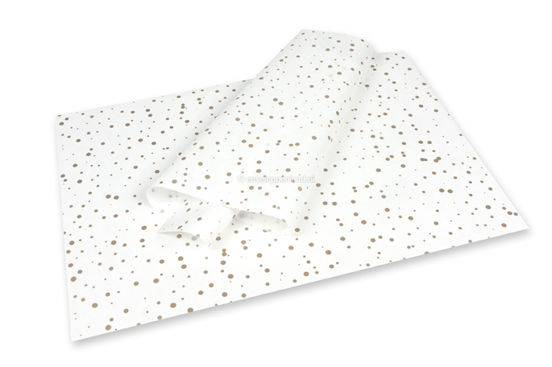 Vloeipapier - stippen goud