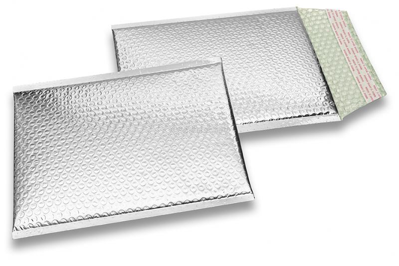 Luchtkussen enveloppen ECO metallic - zilver 180 x 250 mm