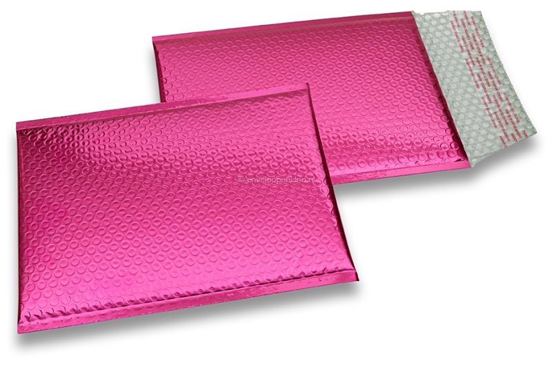 Luchtkussen enveloppen ECO metallic - roze 180 x 250 mm