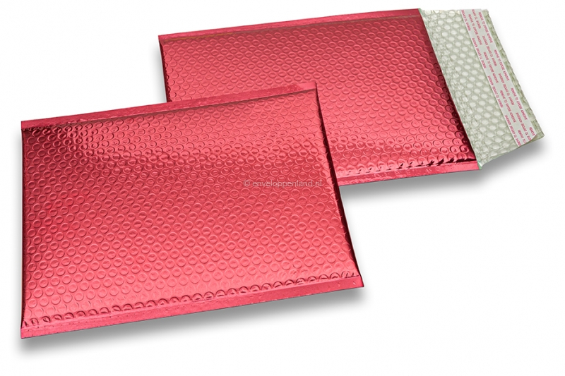 Luchtkussen enveloppen ECO metallic - rood 180 x 250 mm