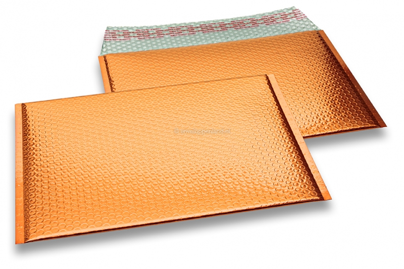 Luchtkussen enveloppen ECO metallic - oranje 235 x 325 mm