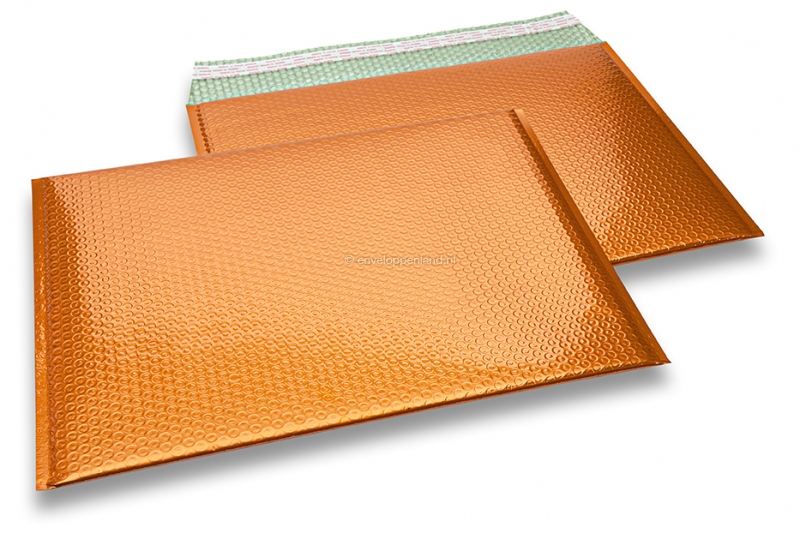 Luchtkussen enveloppen ECO metallic - oranje 320 x 425 mm