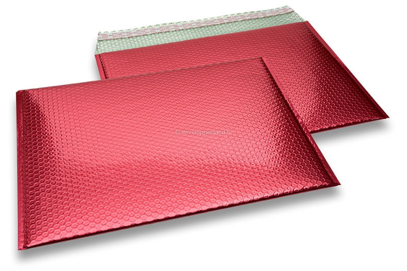 Luchtkussen enveloppen ECO metallic - rood 320 x 425 mm