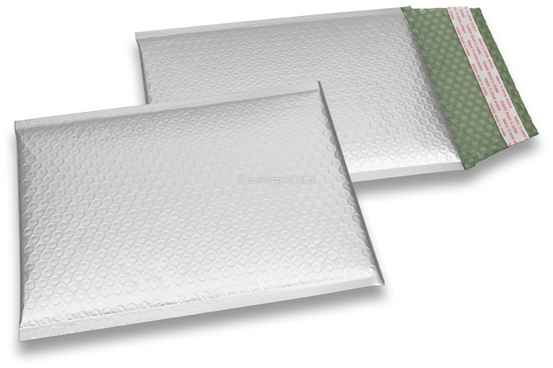 Luchtkussen enveloppen ECO mat metallic - zilver 180 x 250 mm