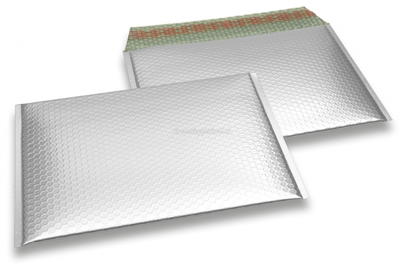 Luchtkussen enveloppen ECO mat metallic - zilver 235 x 325 mm
