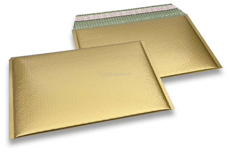 Luchtkussen enveloppen ECO mat metallic - goud 235 x 325 mm