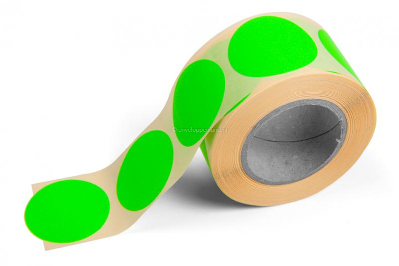 Etiketten gekleurd rond - Groen