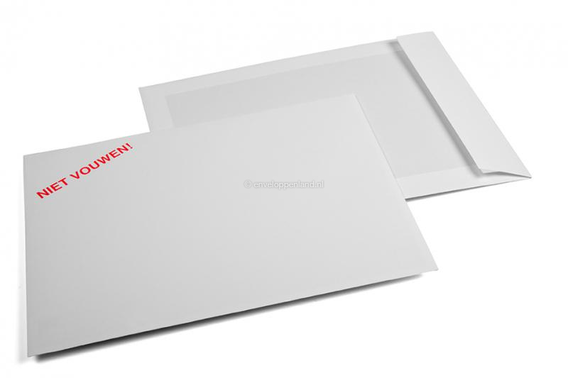 Bordrug enveloppen ‘niet vouwen!’ - 229 x 324 mm (A4)