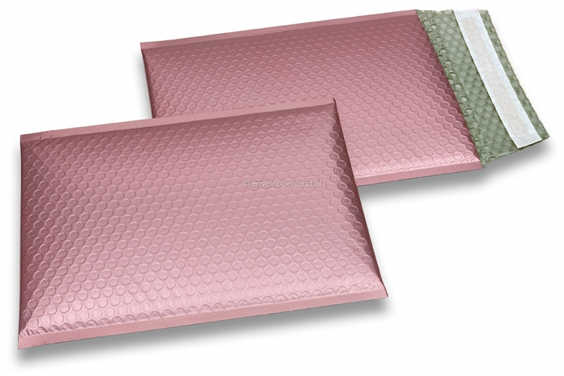 Luchtkussen enveloppen ECO mat metallic - rosé goud 180 x 250 mm