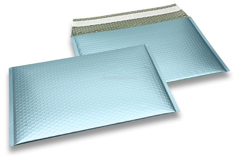 Luchtkussen enveloppen ECO mat metallic - ijsblauw 235 x 325 mm