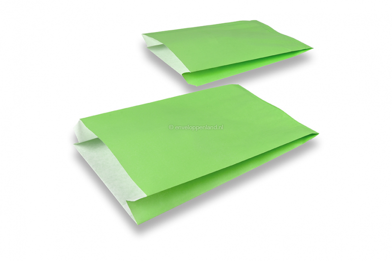 Cadeauzakjes gekleurd papier - groen, 150 x 210 x 40 mm