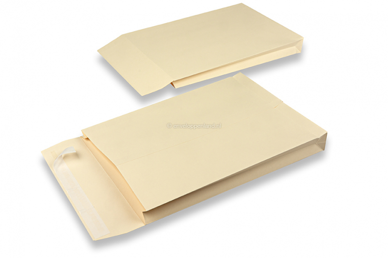 Monsterzak enveloppen blokbodem - 262 x 371 x 40 mm, creme