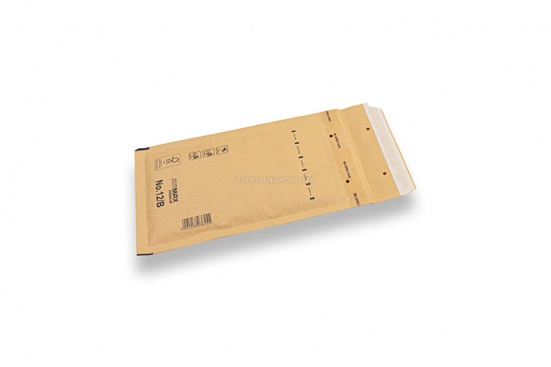Bruine luchtkussen enveloppen (80 grs.) - 120 x 215 mm (B12)