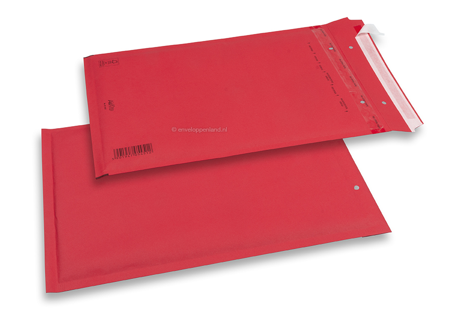 Luchtkussen enveloppen gekleurd - Rood, 80 gr 230 x 324 mm