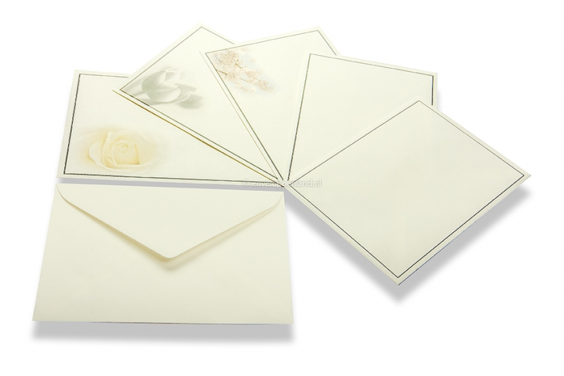 Rouwkaart enveloppen - Crème compilatie